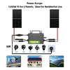 EU Stock 1200W On Grid Micro Inverter NBQ1200-EU Dual MPPT Solar Grid Tie Inverter IP67 with Wi-Fi