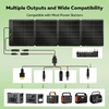 Portable Foldable Solar Panel 100W/200W/400W – IP67 Waterproof Monocrystalline Solar Charger for Power Station Camping RV & Off-Grid