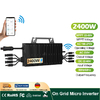 VAT Included 2400W 4 in 1 Balcony Solar Micro Inverter On Grid Plug and Play Grid Tie IP67 WiFi Standard PV Connector Duty Free